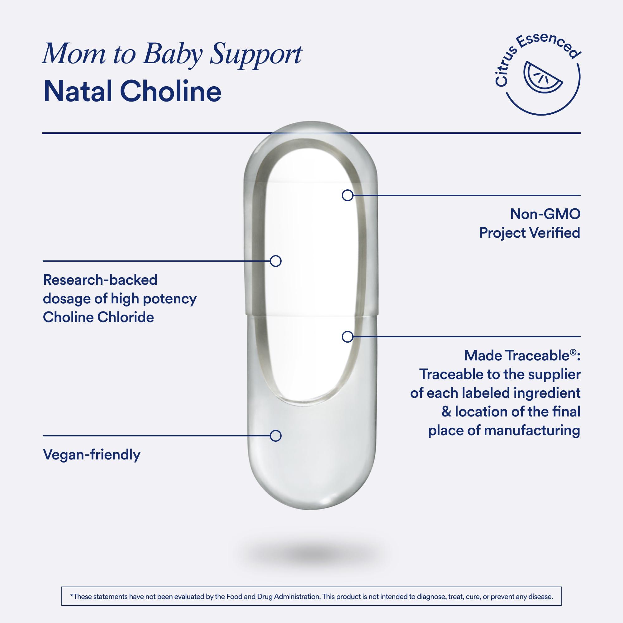 Ritual Ritual Natal Choline Supplement, 550mg, Supports Babys Cognitive Function When Taken During Pregnancy and Choline Content in Breastmilk*, 30 Day Supply