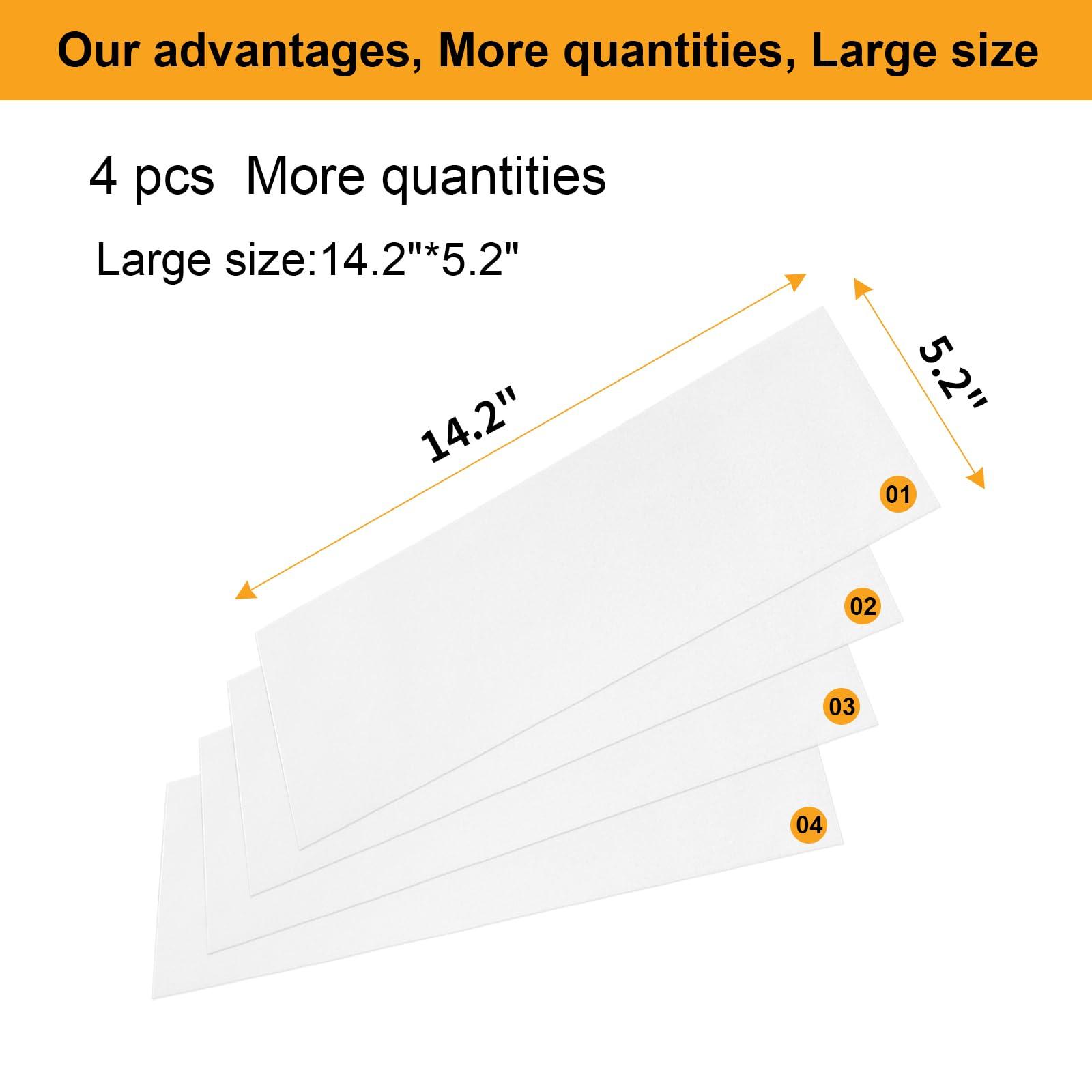 Wilcomft Wilcomft Shoe Sole Protectors for Sneakers,Strong Self-Adhesive Non-Slip Anti-Wear Sole Sticker for Shoes,Sole Shields Red Bottom Protectors for High Heels,14.2 x 5.2 Inches 4 Pcs Clear