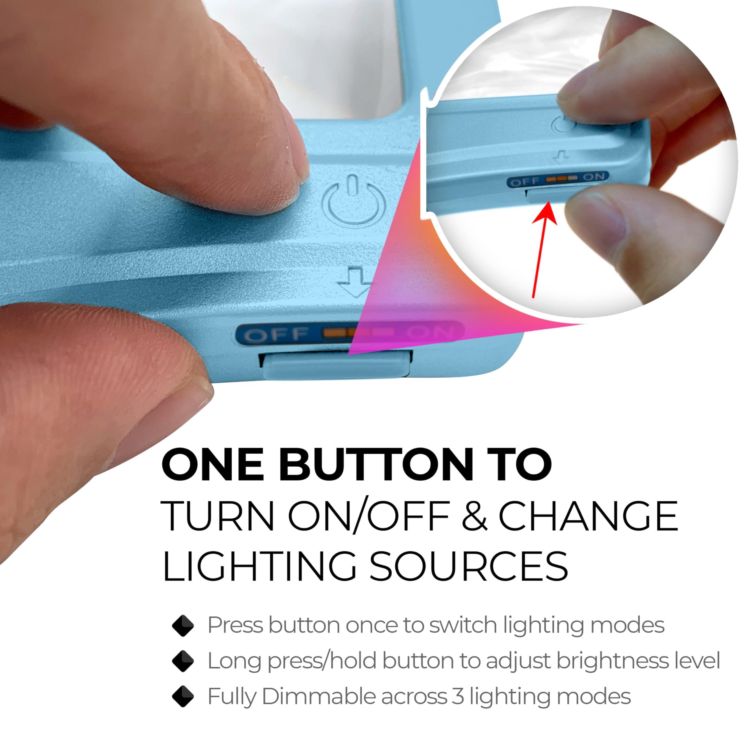 MagniPros See Things Differently MAGNIPROS 5X Large LED Hands-Free Full Page Magnifying Glass with Detachable Stand & 3 Stepless Color Modes to Reduce Eye Strain, Ideal for Reading Small Prints, Crafting, Low Vision & Seniors