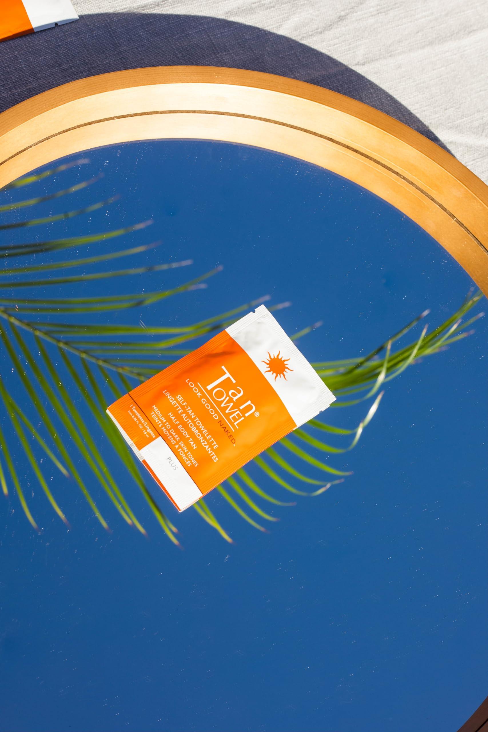 Tan Towel TanTowel Half Body Tan Towelettes - 10 Pack, Plus, 10 Count (Pack of 1)