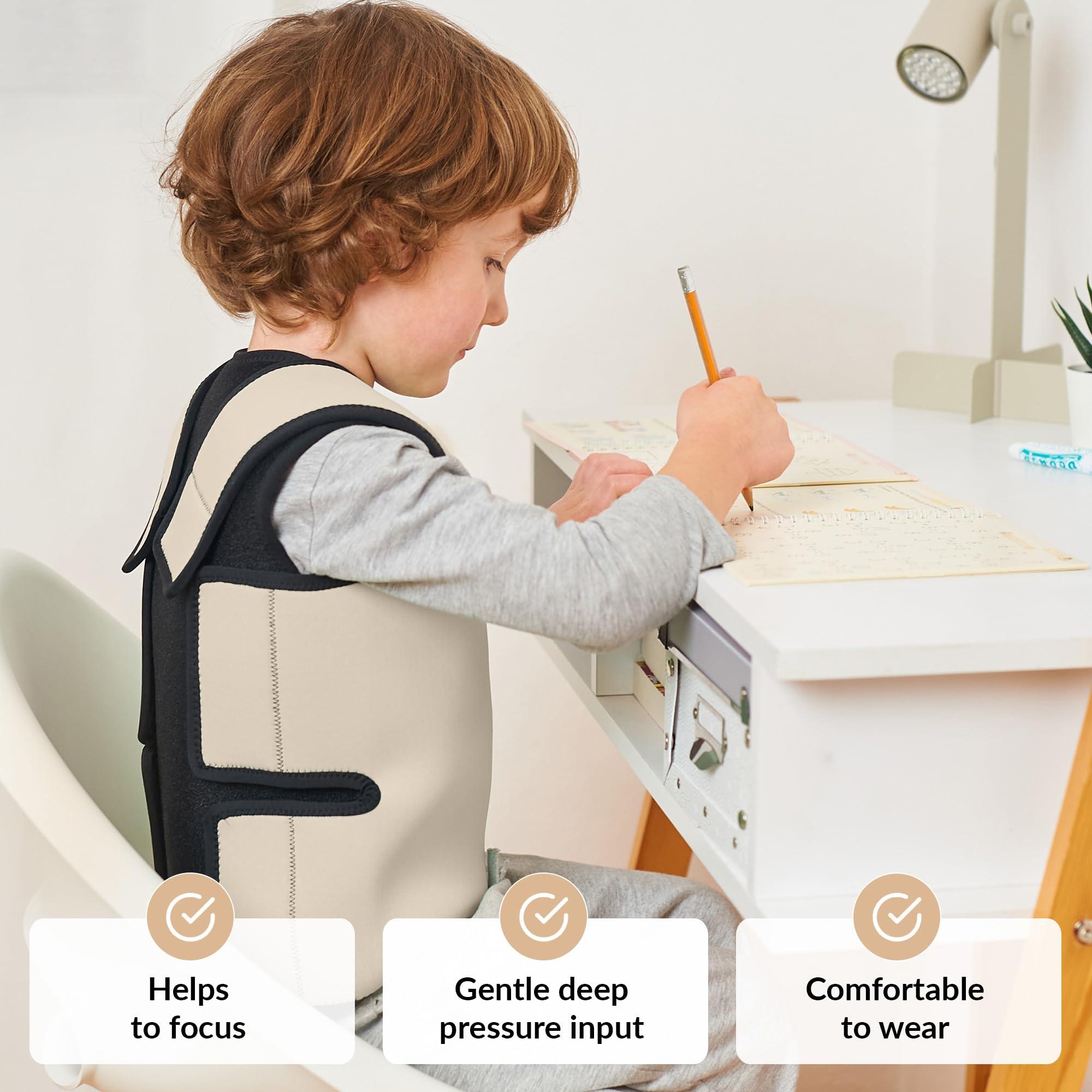 ODOXIA Compression Vest for Kids | Provide Deep Pressure Comfort | ADHD Tools for Kids | Autism Sensory Clothing | Comfortable Design | Compression Shirt Kids | Ensure a Secure Feeling