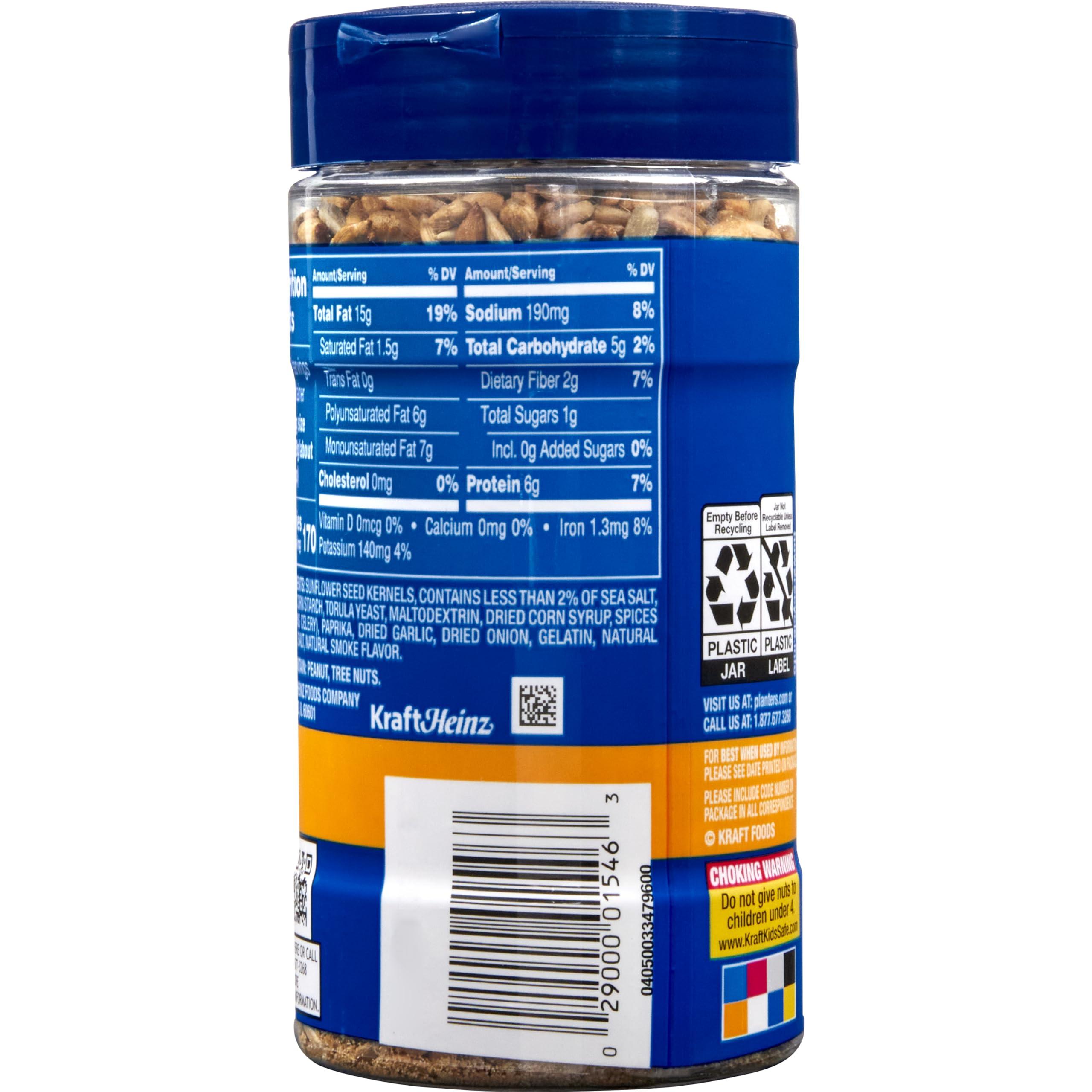 PLANTERS PLANTERS Pop & Pour Dry Roasted Sunflower Kernels 5.85 oz Jar (Pack of 12) - Portable Snack for Easy Snacking - Alternative to Sunflower Seeds - Great After School Snack or Movie Snacks - Kosher