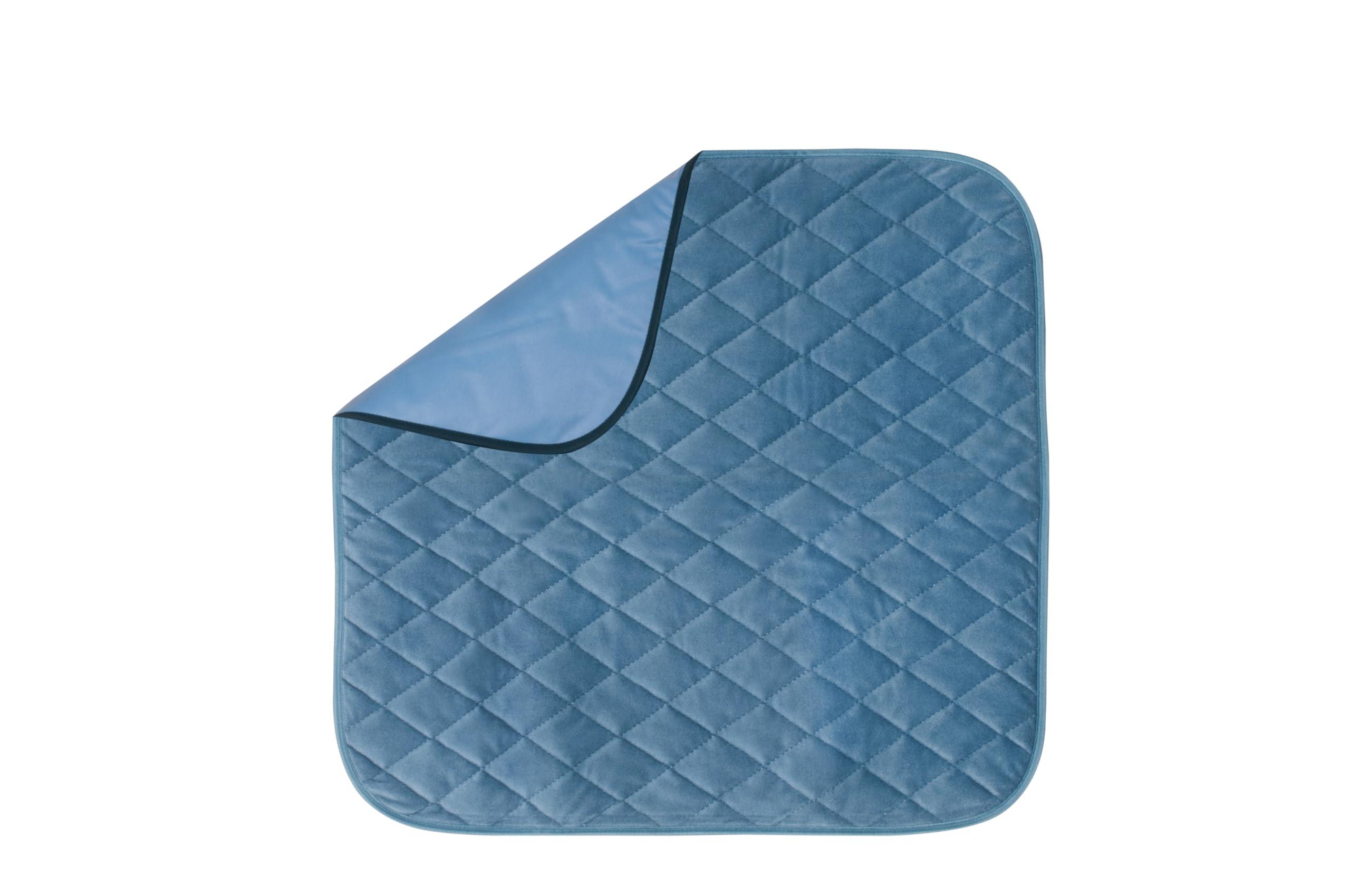ViDava ViDava\'s Waterproof Chair Pads for Elderly Incontinence - Reusable & Washable, Fits Recliners, Seats, Furniture, Beds - Leak Proof & Absorbent Urine Protector (Blue)