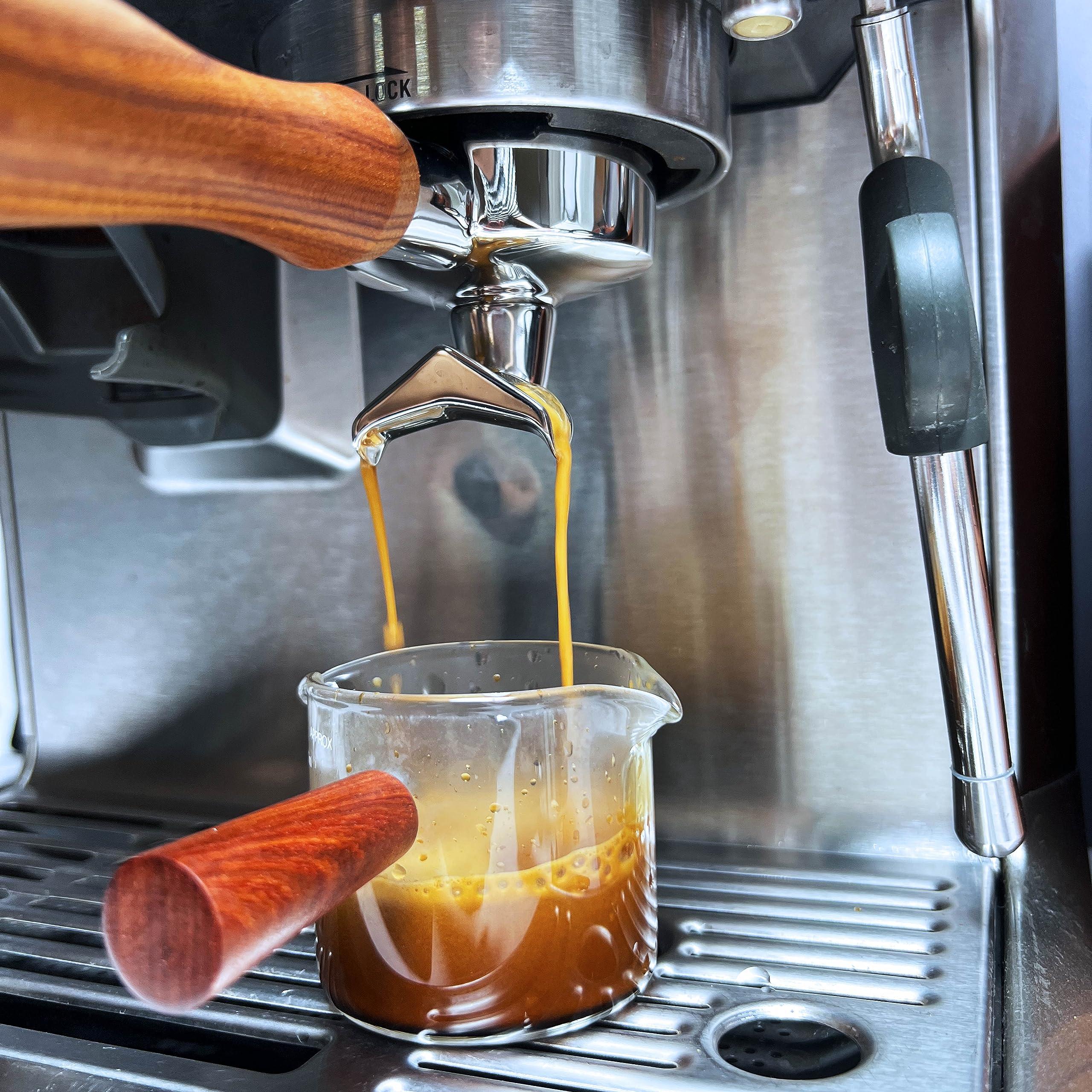 NEOUZA NEOUZA Espresso Portafilter 51mm Compatible with DeLonghi Stilosa ECP31.21 ECP33.21 ECP35.31 Coffee Machine Non-pressurized Basket, Double Spouts (2 Ears)