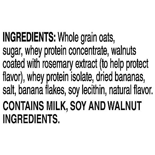 Quaker Quaker, Protein Instant Oatmeal, Banana Nut, 12.9 Oz, 6 Count (Pack of 2)