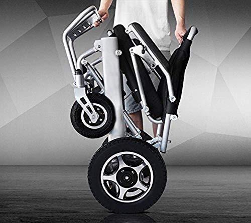 Wyyggnb Wyyggnb Electric Wheelchair for Adults, Aviation Travel Safe Electric Wheelchair Foldable Heavy Duty Power Wheel Chair (Black)