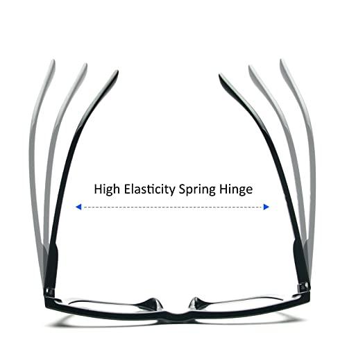 REAVEE REAVEE 3 Pack Oprah Style Reading Glasses for Women Blue Light Blocking, Cute Oversized Square Computer Readers with Spring Hinge 2.25