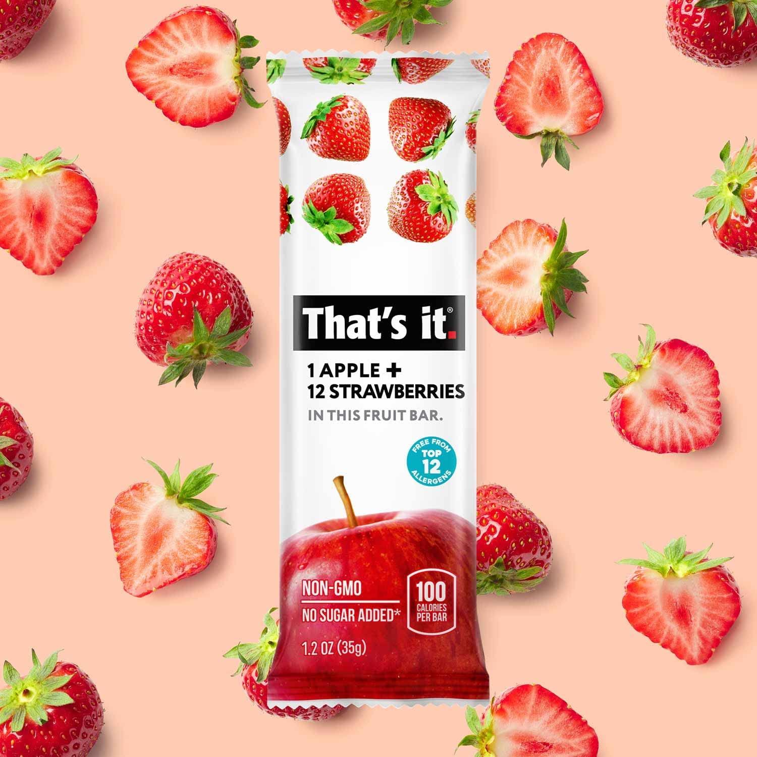 That's it. Fruit Bars Snack Gift Box (20 Pack) - 100% Natural, Gluten-Free, Vegan Fruit Snacks Variety Pack