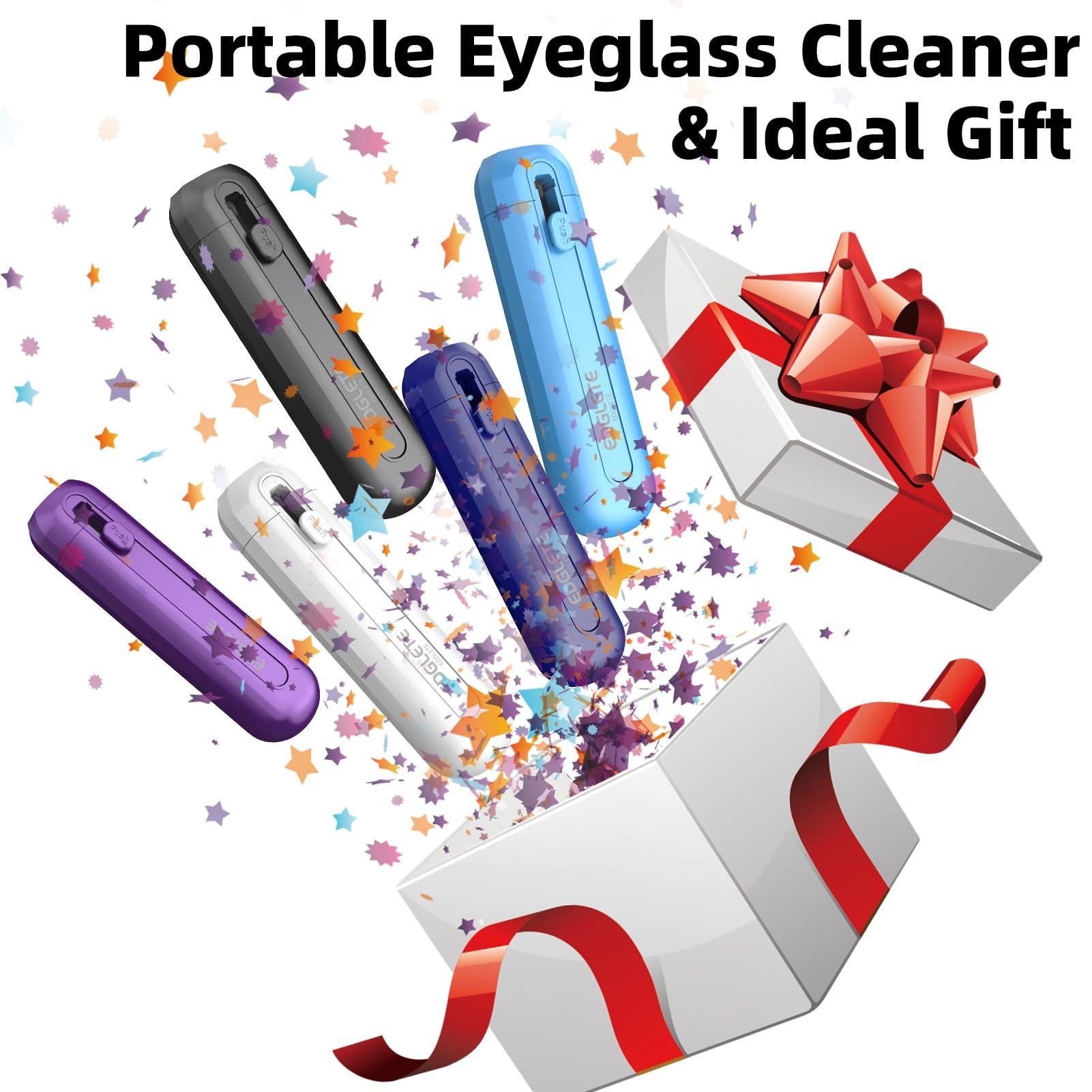Edglete Glasses Cleaner Eyeglass Cleaning Kit, Lens Cleaners Spray with Microfiber Cloth, Portable Glasses Cleaning Kit for Travel, Safe Eyeglasses Cleaner Tool, No Streaks Scratch