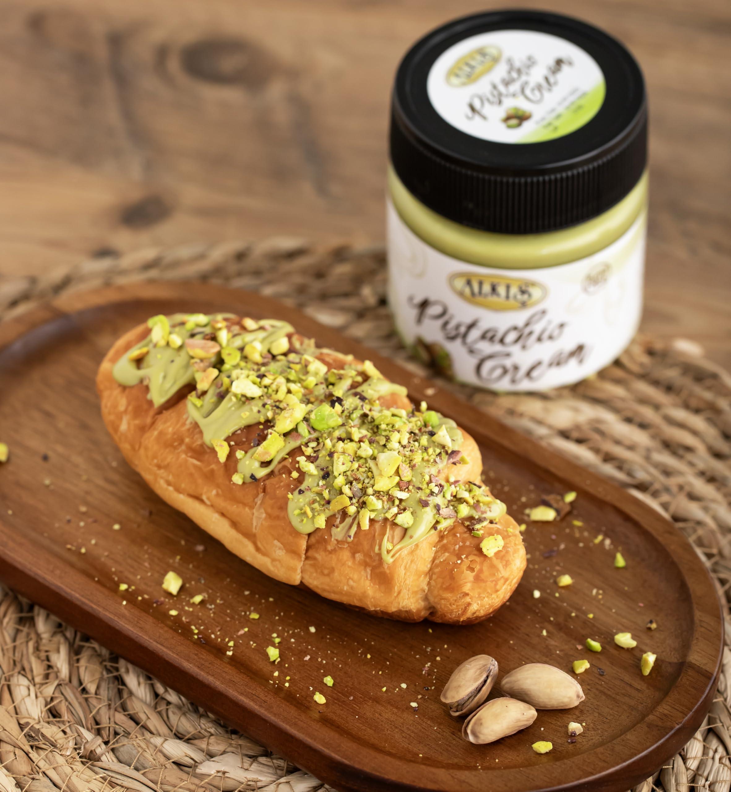 Alkis Pistachio Cream, Pistachio Paste, Pistachio Spread, Pistachio Cream for Dubai Chocolate Bar, 7.05 oz.(200gr)