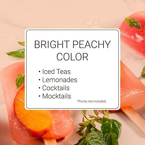 Monin Monin - Peach Syrup, Fresh and Juicy Flavors, Great for Iced Teas, Lemonades, and Sodas, Non-GMO, Gluten-Free (1 Liter)