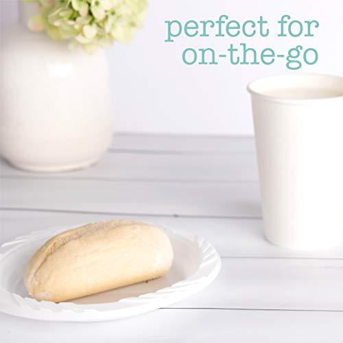 PLASTICPRO PLASTICPRO 200 Count Disposable 6 Inch White Plastic Dessert Plates
