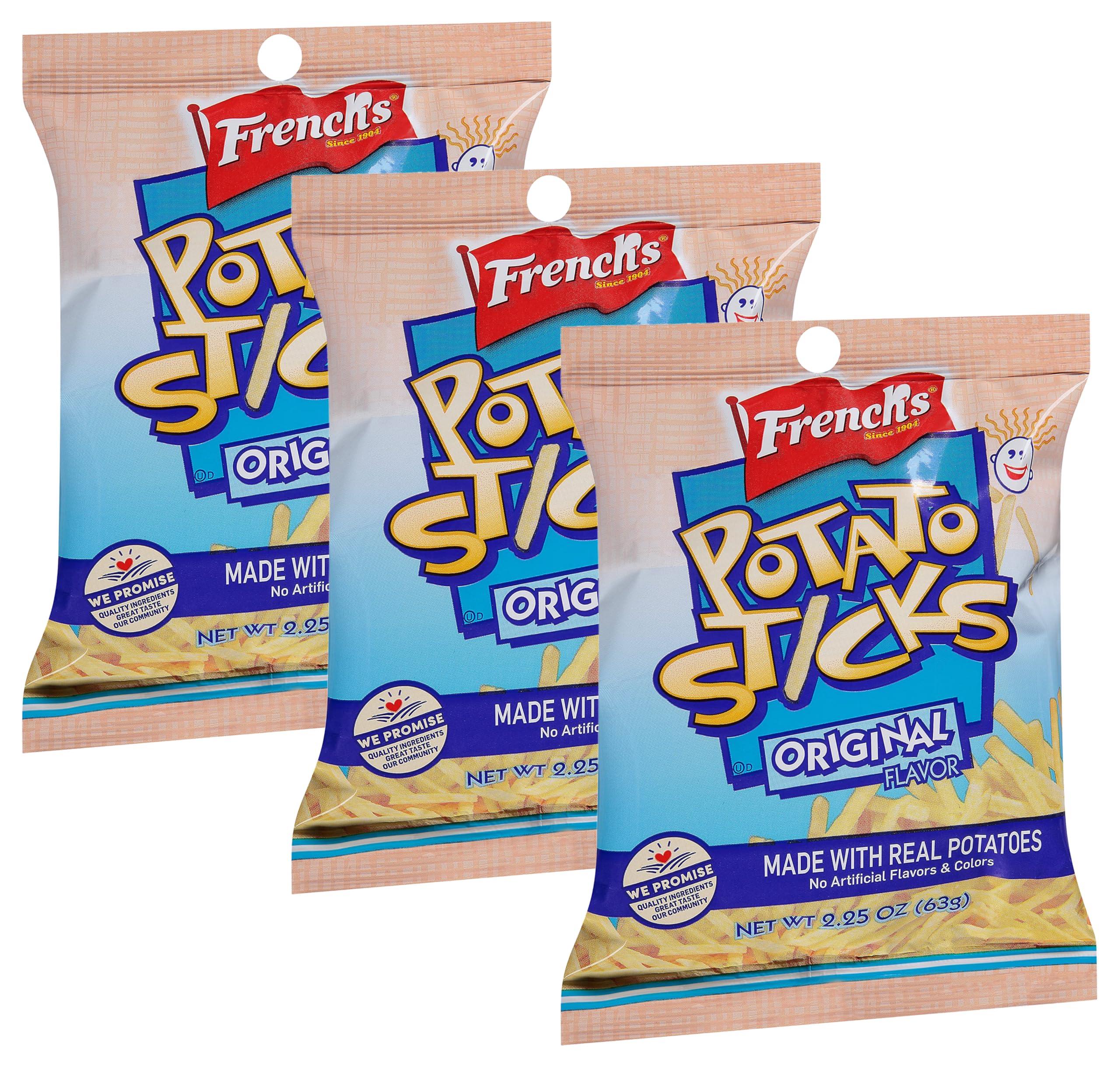 French\'s French\'s Original Potato Sticks, 2.25 oz (Pack of 3)