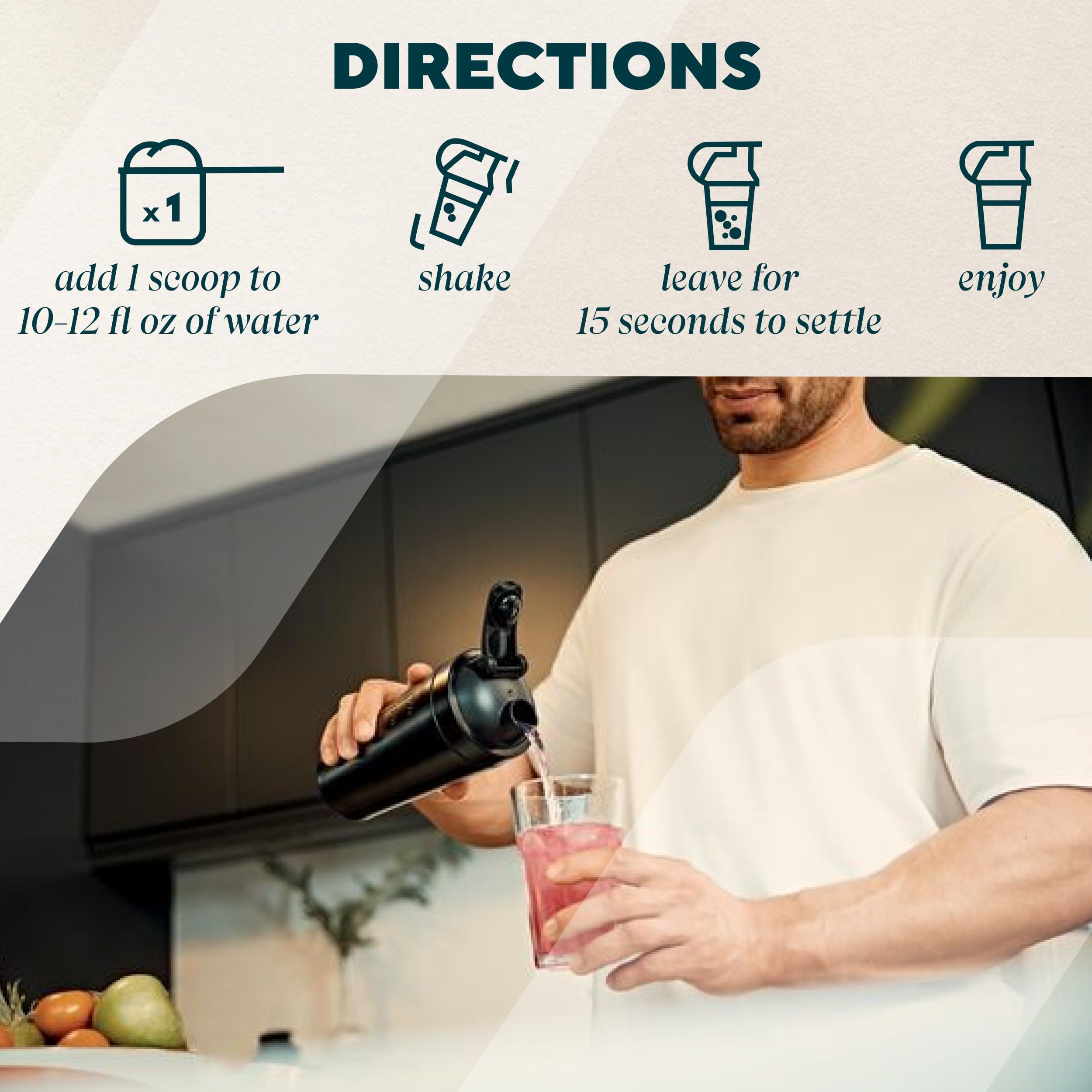 Myprotein Myprotein Clear Whey Isolate Protein Powder, 1.1 Lb (20 Servings) Strawberry, 20g Protein per Serving, Naturally Flavored Drink Mix