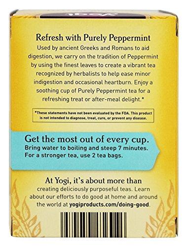 Yogi Yogi Teas Tea Purely Peppermint Org