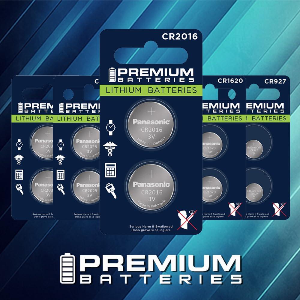 Premium Batteries Premium Panasonic CR2016 Lithium 3V Coin Cell - Japanese Engineered High Capacity Batteries (4 Pack)