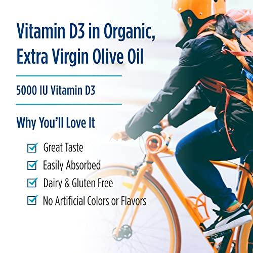 Nordic Naturals Nordic Naturals Pro Vitamin D3 5000, Orange - 120 Mini Soft Gels - 5000 IU Vitamin D3 - Supports Healthy Bones, Mood & Immune System Function - Non-GMO - 120 Servings