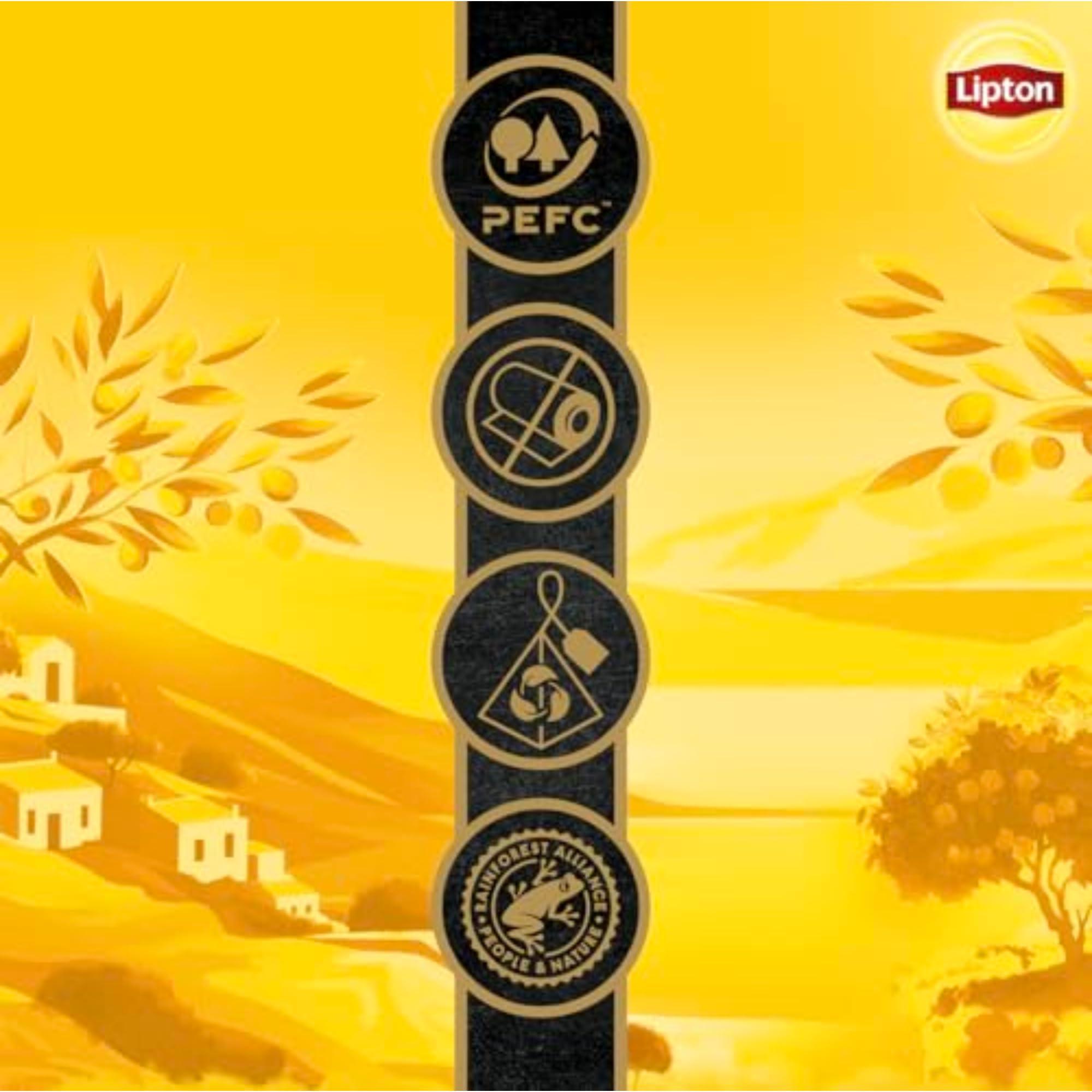 Lipton Lipton Black Tea Peach Mango, Pyramid Tea Bags, Flavored Teabags, 80 Total Bags (20ct - Pack of 4)