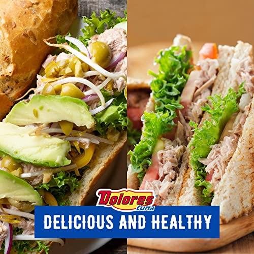 Dolores Dolores Tuna Chunk Light Yellowfin Tuna in Water, 5oz Canned Tuna, 24 Pack