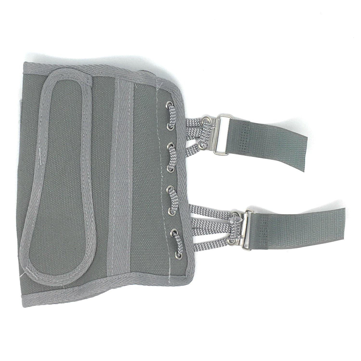 OTC OTC Wrist Splint, Cock-Up Lacing, Canvas, ProChoice, Grey, Large (Right Hand)
