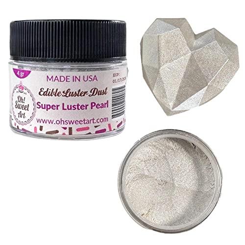 Oh! Sweet Art SUPER LUSTER PEARL Dust 4 grams Container each container By Oh! Sweet Art