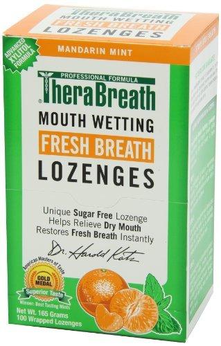 TheraBreath Dry Mouth Lozenges - Mandarin Mint, 100pc