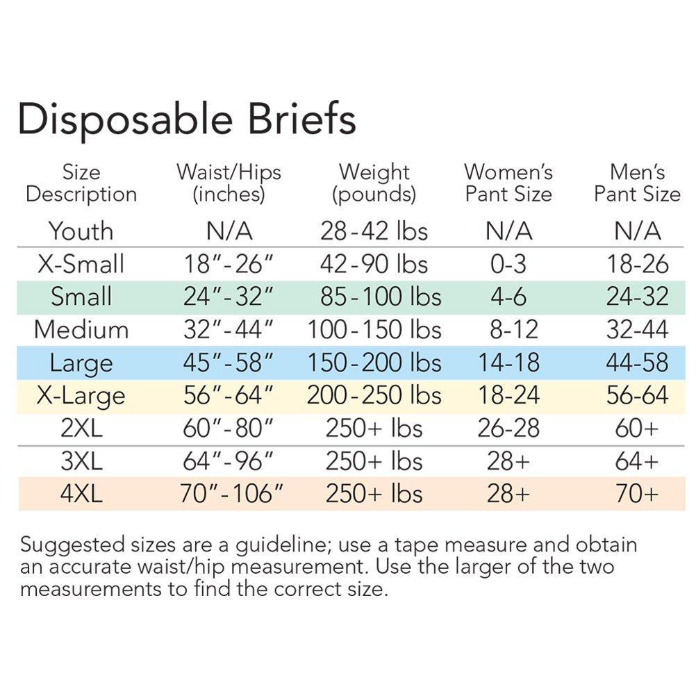 TRANQUILITY Tranquility Slimline Original Adult Disposable Brief - XL - 72 ct