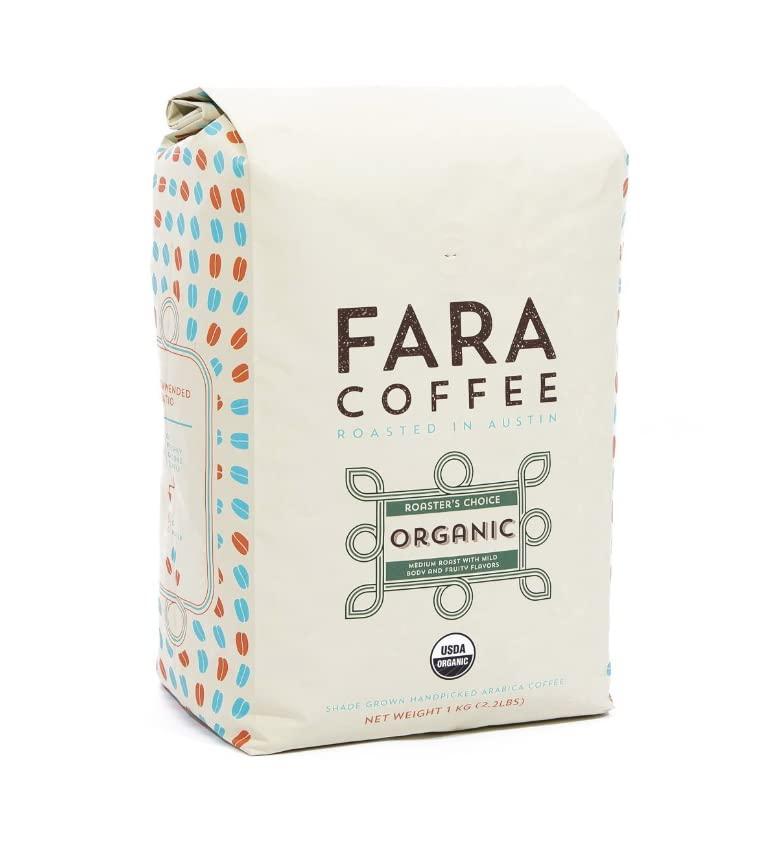 Fara Coffee Fara Coffee, Whole Bean (Roasters Choice Organic (Medium/Dark), 12 oz)