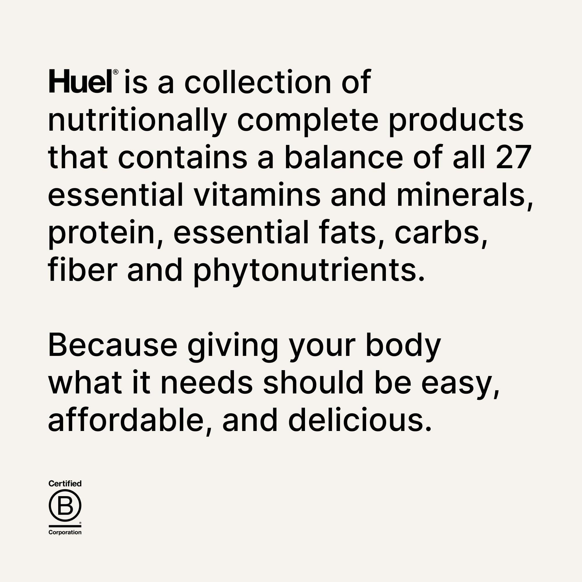 Huel Huel Black Edition | Chocolate 40g Vegan Protein Powder | Nutritionally Complete Meal | 27 Vitamins and Minerals, Gluten Free | 17 Servings | Scoop not included to reduce plastic