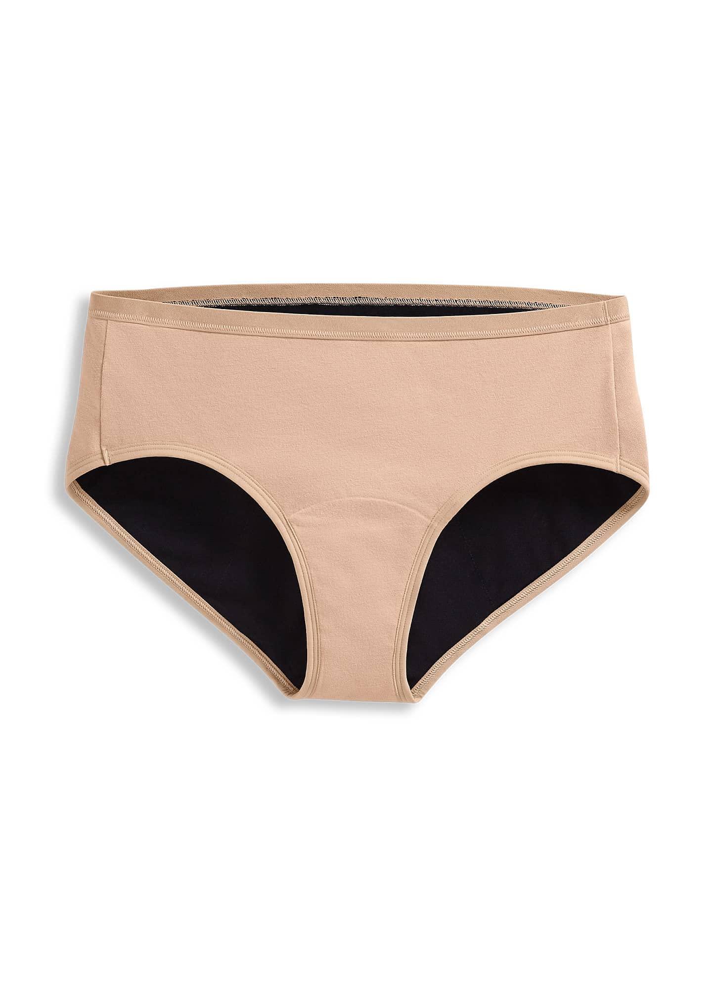 Jockey Jockey Women\'s Underwear Worry Free Cotton Stretch Heavy Absorbency Full Coverage Hipster, Light, XL