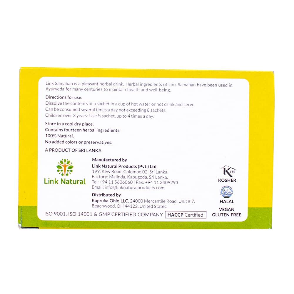 Link Natural Products Pvt Ltd Samahan Tea bags 60 Tea Bags, Link Natural link saman, samahan tea, sri Lanka