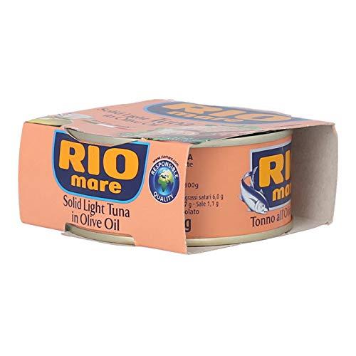 Rio Mare Rio Mare Tuna in Olive Oil - 5.6 Oz Can (Pack of 3) - Italy's No.1 Choice for Tuna - Distinctive Pink Color, Premium Quality, and Great Flavor(Packaging May Vary)