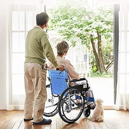 ZYF ZYF Wheelchair HJH- Self-propelled Foldable Wheelchair - Wheelchair for The Disabled and The Elderly - Removable arm and Foot Rests - Seat Belt