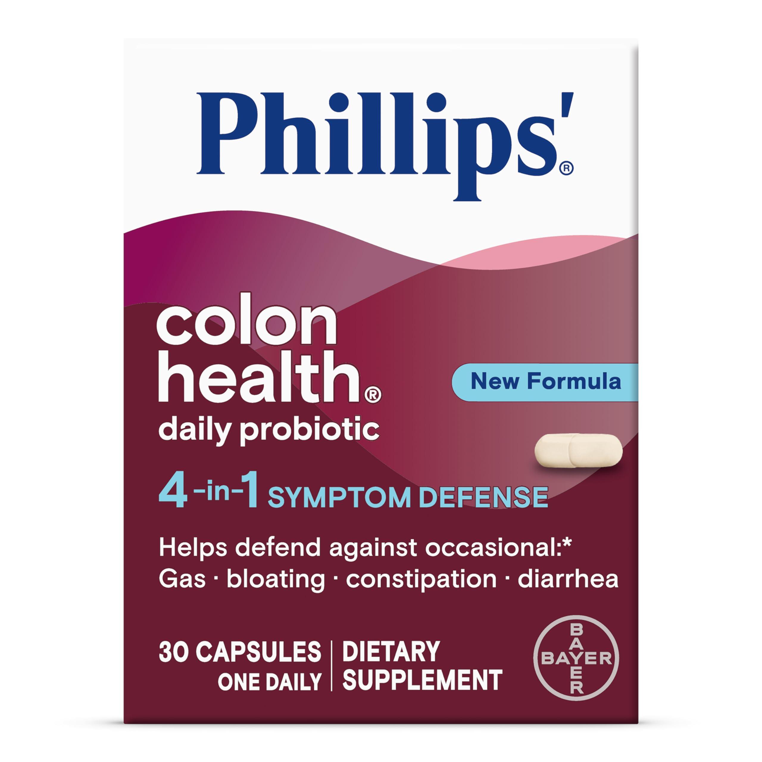 Phillips' Phillips' Colon Health Probiotic Capsules, 30 Count Bottle - Pack of 3