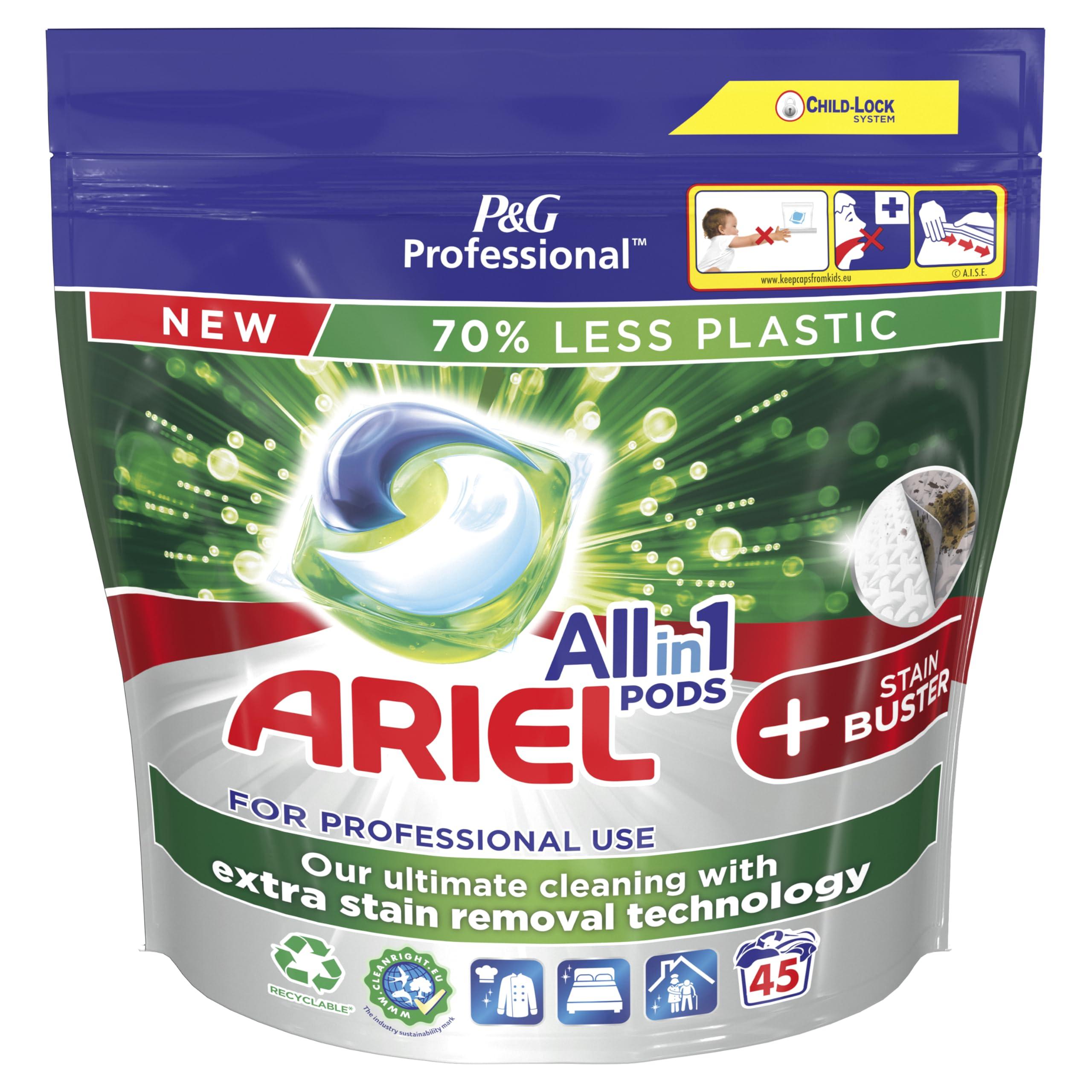 Ariel Ariel Professional Pods Washing Liquid Capsules Stain Buster 45 Washes