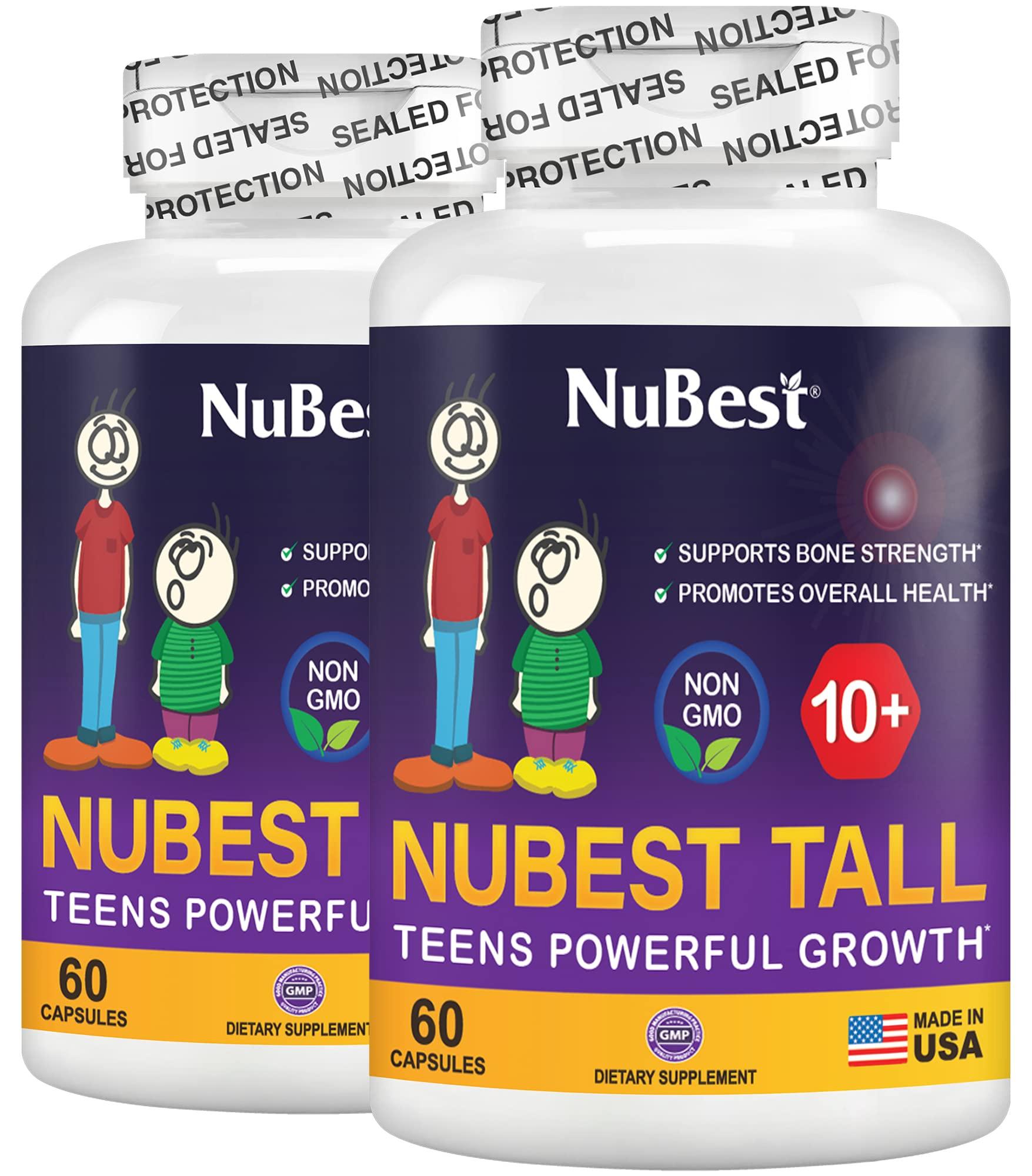 NuBest NuBest Tall 10+ - Advanced Bone Strength Formula - Supports Immunity, Healthy Development & Optimal Wellness - for Children (10+) & Teens Who Drink Milk Daily - 2 Pack | 2 Months Supply