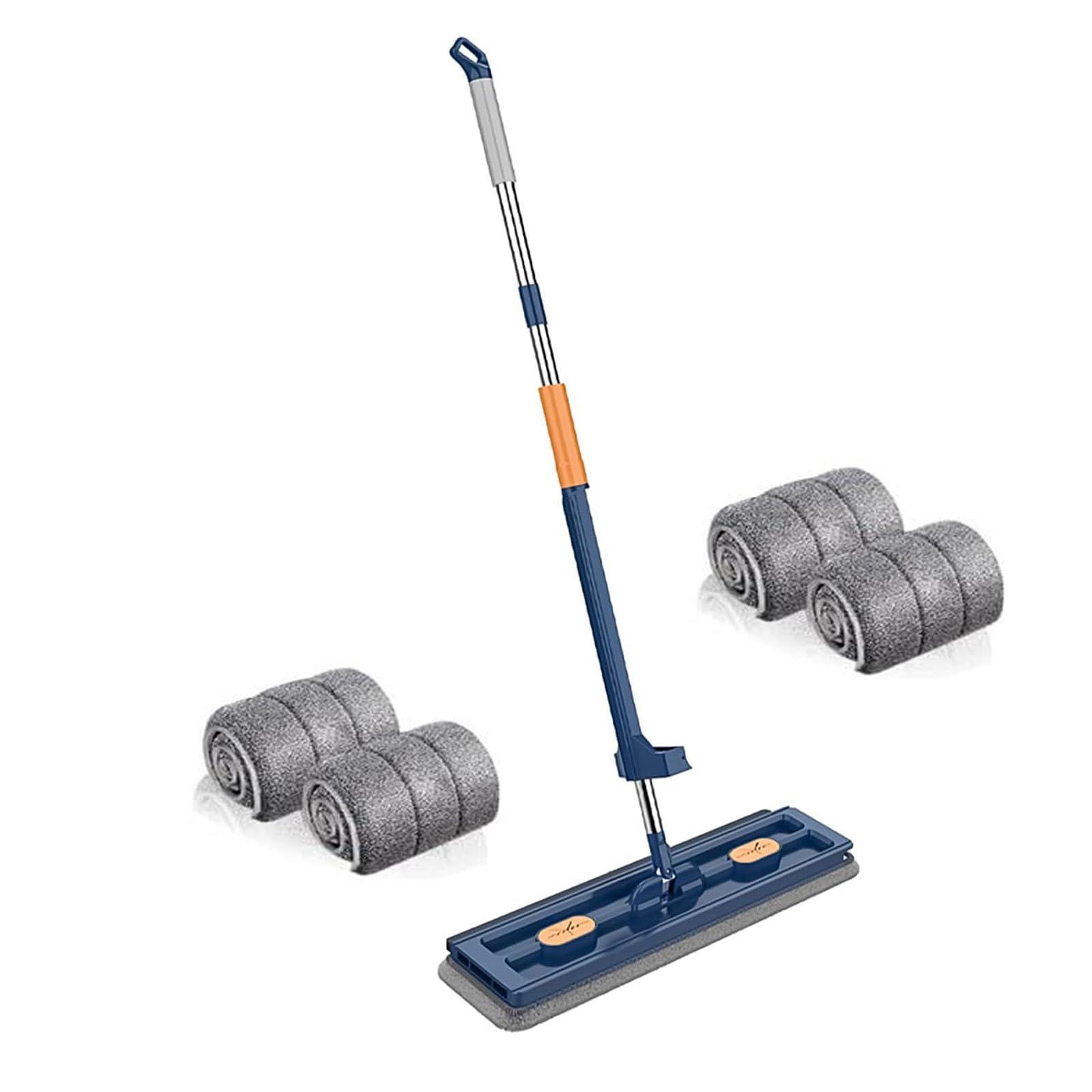 staol staol Flat Mop Floor Cleaning Mop Set Super Absorbent Selfcontained Slide Effortless Cleaning Tool Large Flat Mop