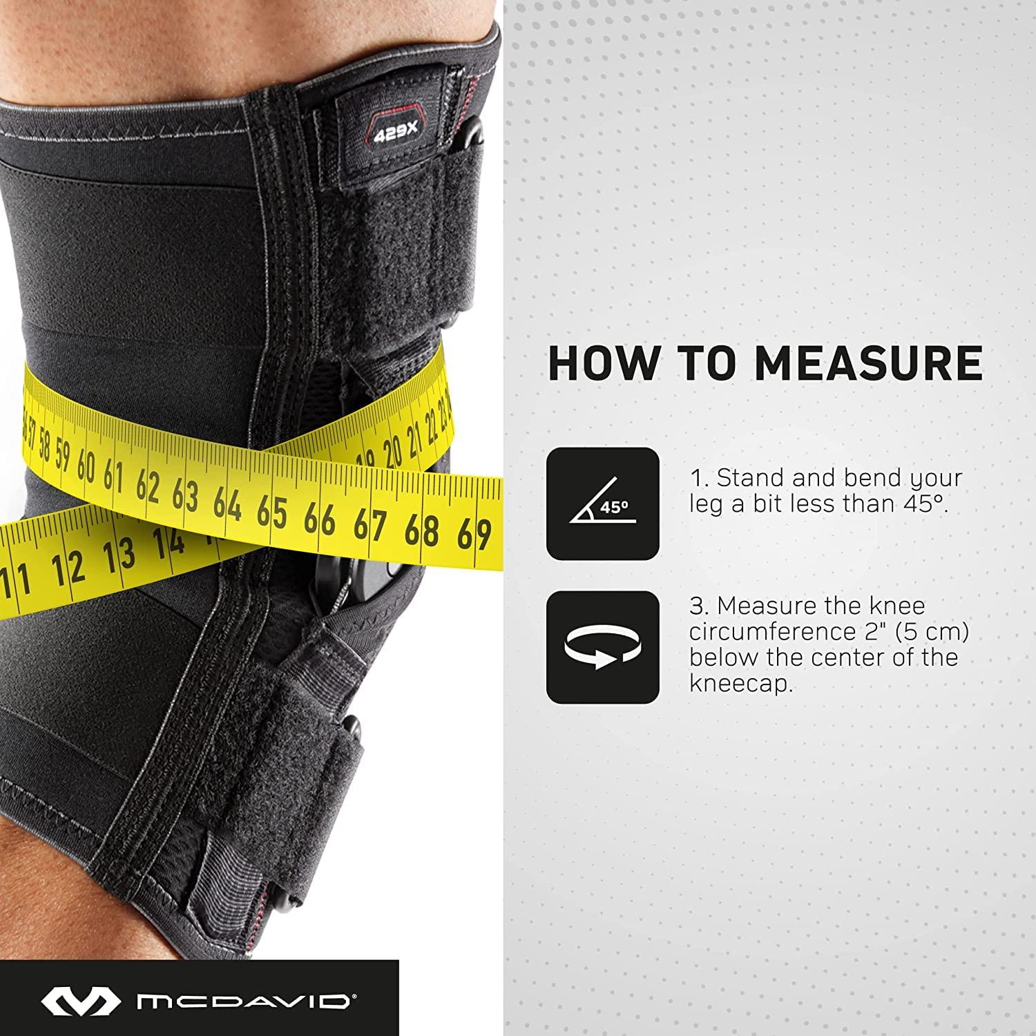 McDavid McDavid Hinged Knee Brace for Men and Women, Knee Brace with Side Stabilizers, Knee Compression Sleeves and Stability Straps for ACL, LCL, Arthritis, Tendonitis, MCL, Patella, Left and Right
