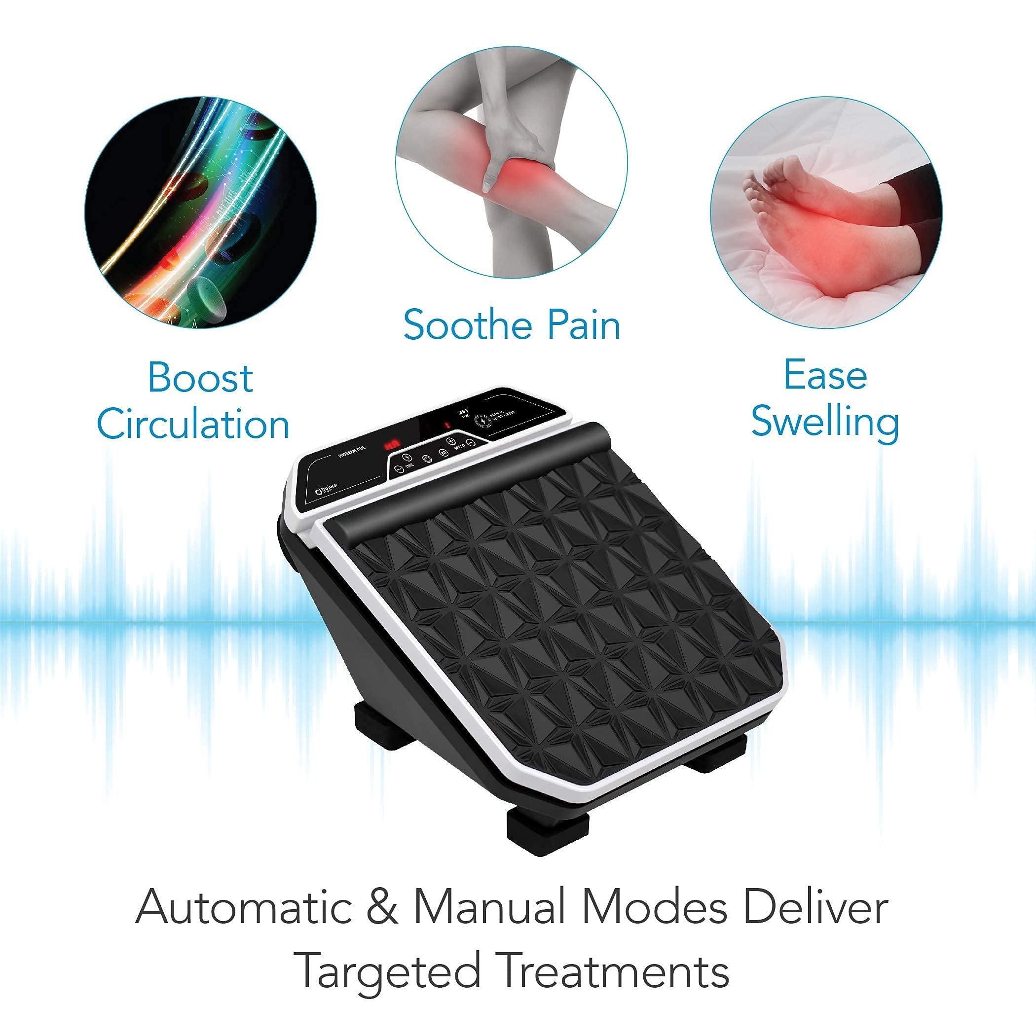 Daiwa Felicity Daiwa Felicity Vibrating Foot Massager Machine with Remote can Help Reduce Neuropathy & Arthritis Pain - Vibration Plate for Electric Foot Massager can Offer Therapeutic Relief from Plantar Fasciitis