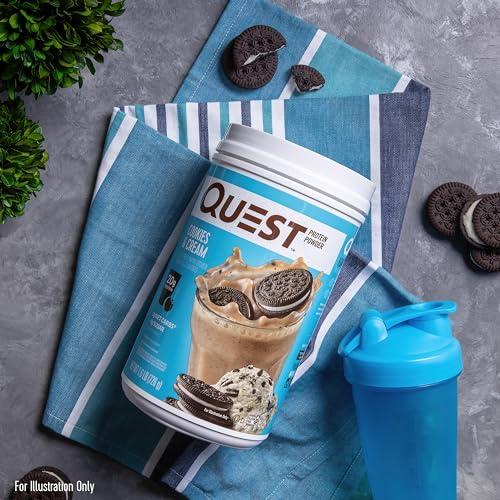 Quest Nutrition Quest Nutrition Cookies & Cream Protein Powder; 20g Protein; 1g Sugar; Low Carb; Gluten Free; 1.6 Pound; 24 Servings