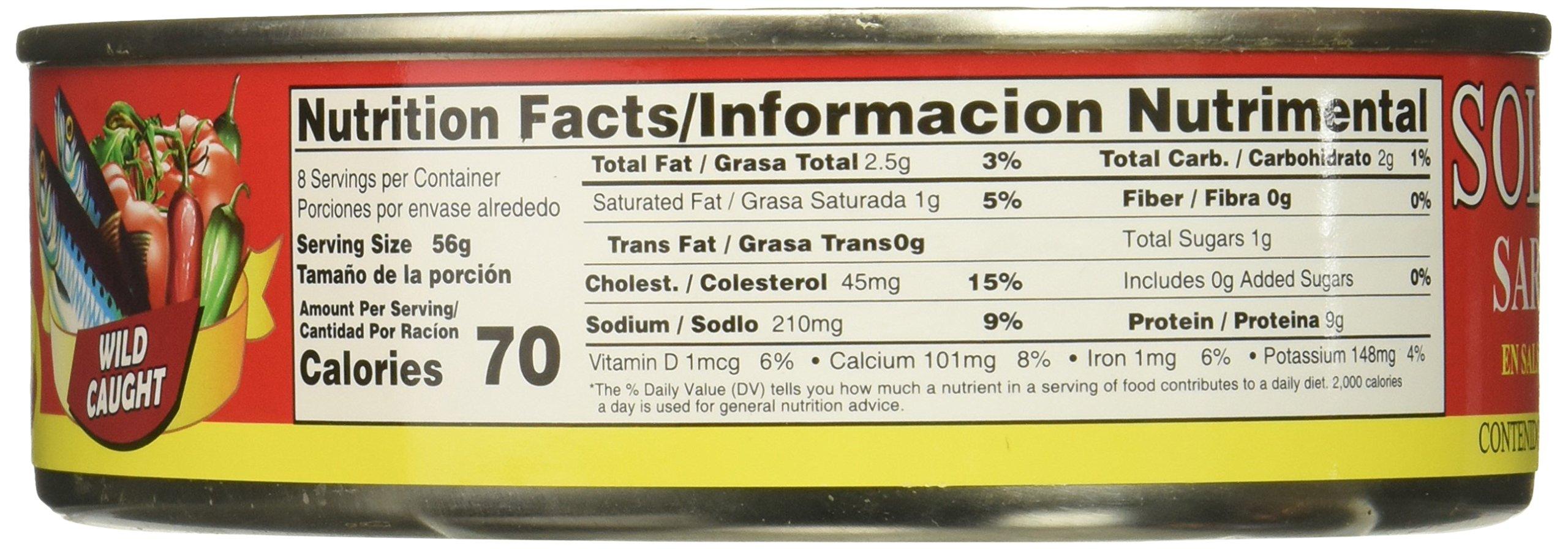 Sol-Mex SOL-MEX Sardines Tomato, 5.5 Ounce (Pack of 12)