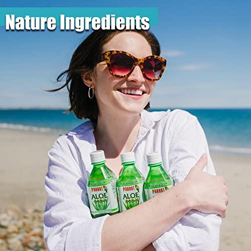 PARROT Parrot Brand Aloe Vera Juice Drink Original Flavor 500mL 16.9 fl.oz. (Pack of 10)