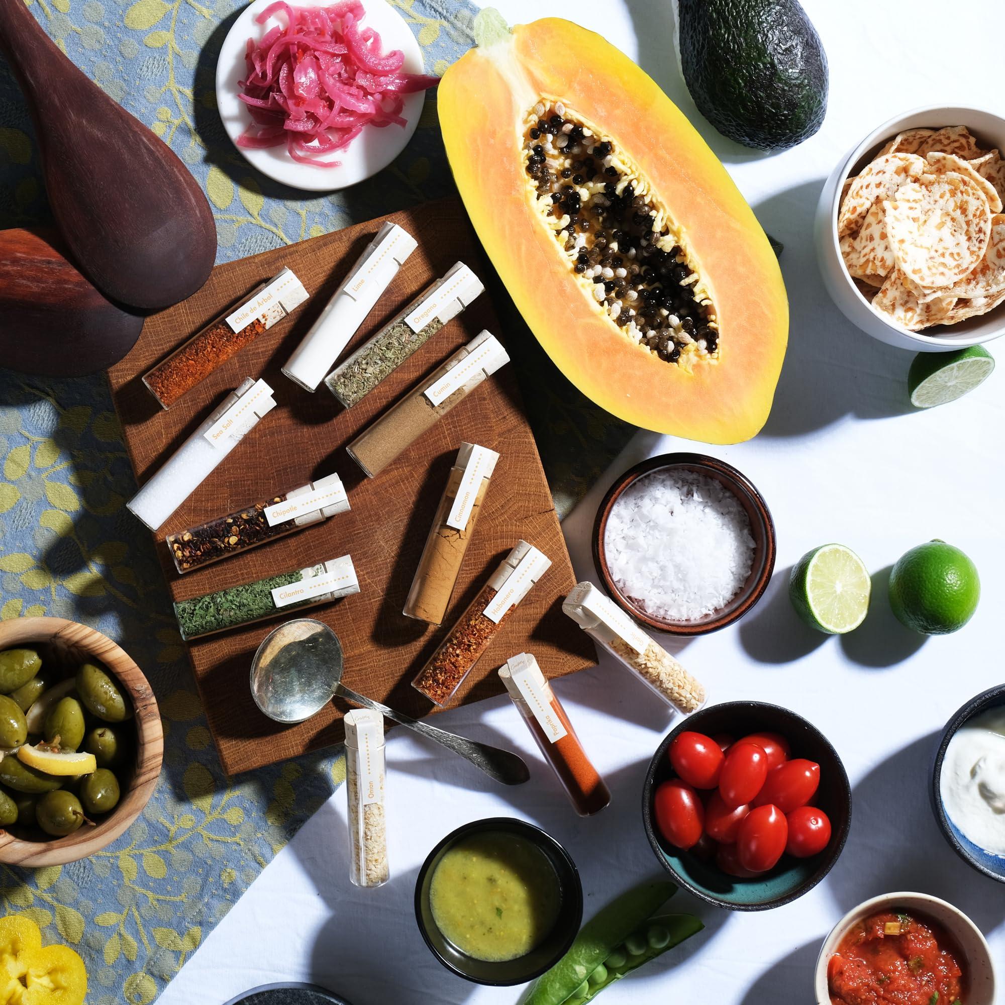 Craftly Craftly 12 Mexican Spices Gift Set | Mexican Seasoning Gift Set for Cooking - Perfect for Tacos, Fajitas and More | Birthday Gift for Him & Her | Gift set for Men, Women