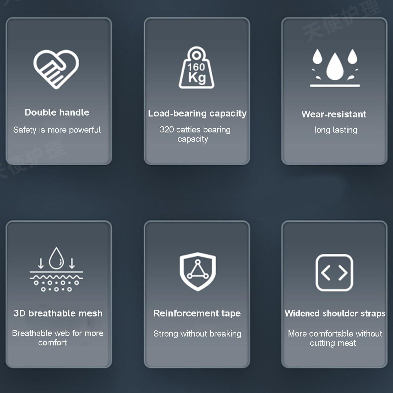 Kadxyan Slide Board for Wheelchair Transfer Emergency Evacuation, Patient Lift Sling Stair Slide Board, Wheelchair Shift Pad, for Paralyzed, Fractured Patients, Disabled from Bed Transfer to Wheelchair