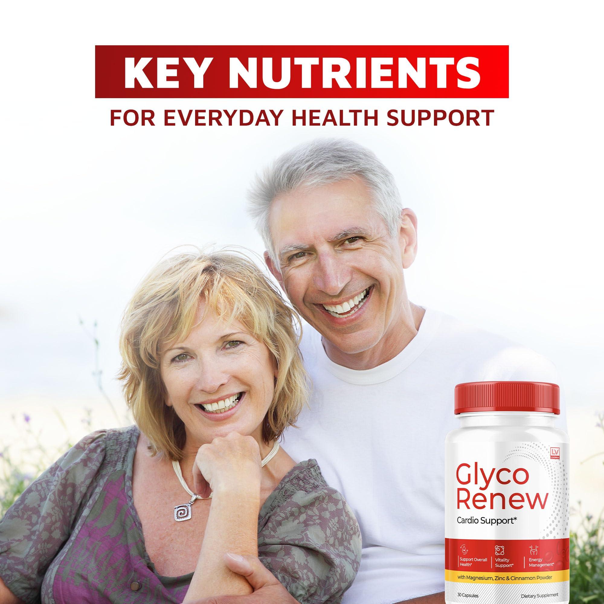 LIVORKA (5 Pack) Glyco Renew - Glyco Renew Blood Support, GlycoRenew Blood Support, Glyco Renew Blood Support Pills, Ripped Glyco Renew Blood Support, Glyco Renew Pills, Glyco Renew Supplement, 150 Capsules