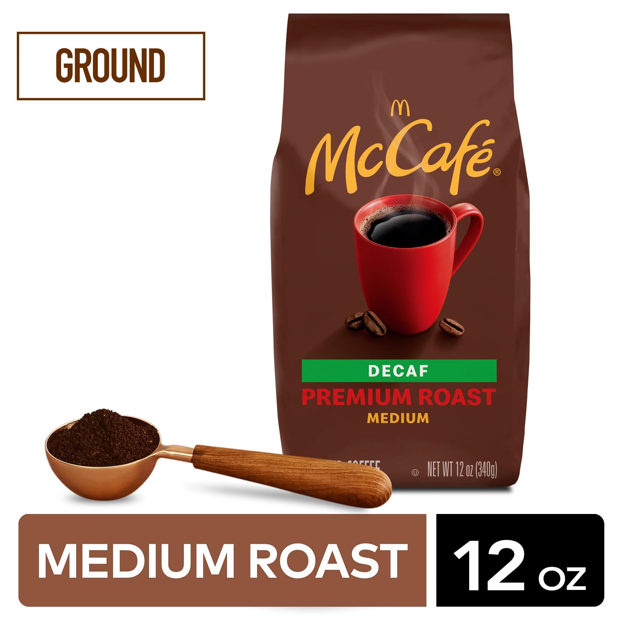 McCafe McCafe Premium Roast Decaf, Medium Roast Ground Coffee, 12 oz Bag