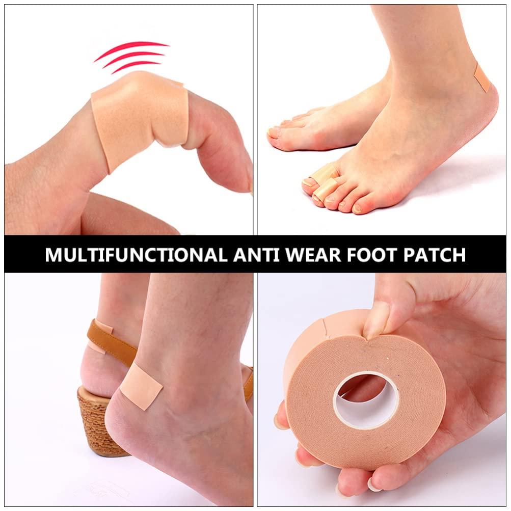 Healifty 3Pcs Anti-wear Stickers for Heels Anti- wear Foot Care Sticker Exercise Stickers Anti Tape Foot Protectors for feet Heel Stickers for Women pe Foam Patch Tape roll