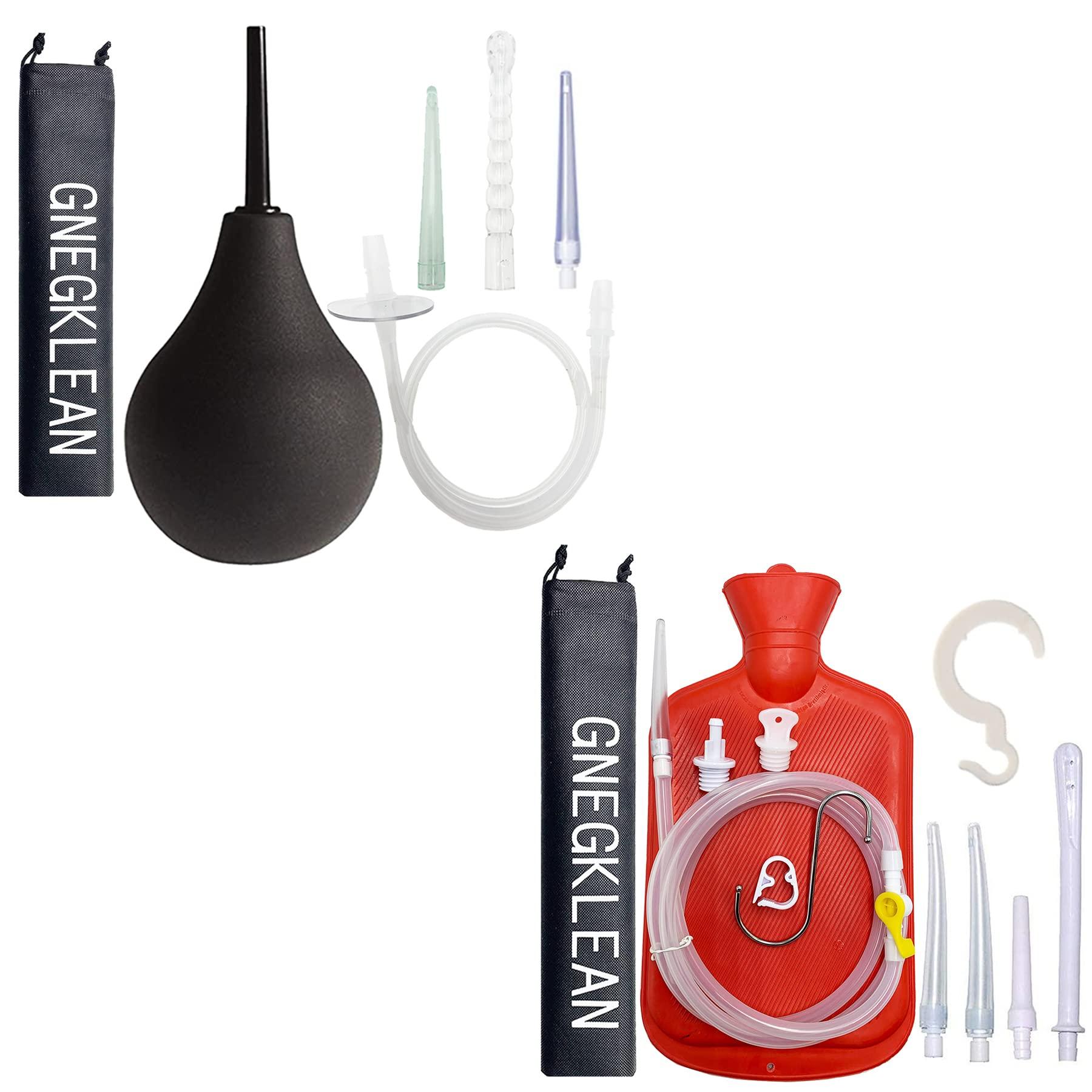 GNEGKLEAN 1 Enema Bulb + Enema Bag