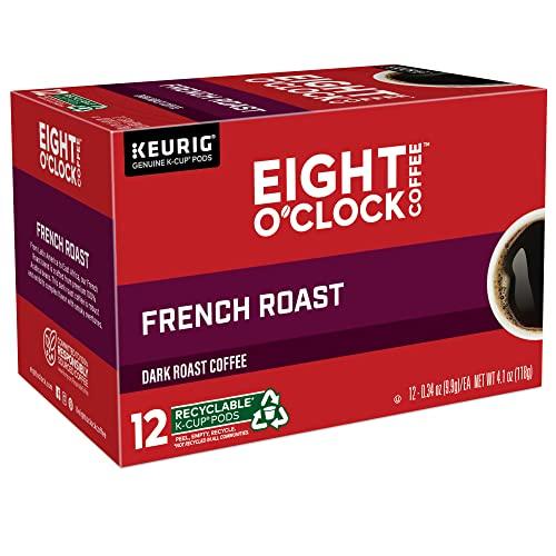 Eight O'Clock Coffee Eight O'Clock Coffee French Roast, Single-Serve Coffee K-Cup Pods, Dark Roast, 72 Count