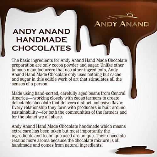 Andy Anand Chocolates Andy Anand Milk Chocolate Covered Cappuccino Biscotti Gift Boxed & Greeting Card, Delicious, Succulent & Crunchy, Birthday, Valentine's Day, Christmas, Holiday Food Gifts, Mothers Day (1 lbs)